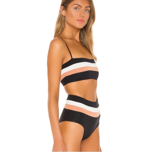 L*space Portia stripe high waist bottom size S - Picture 3 of 3